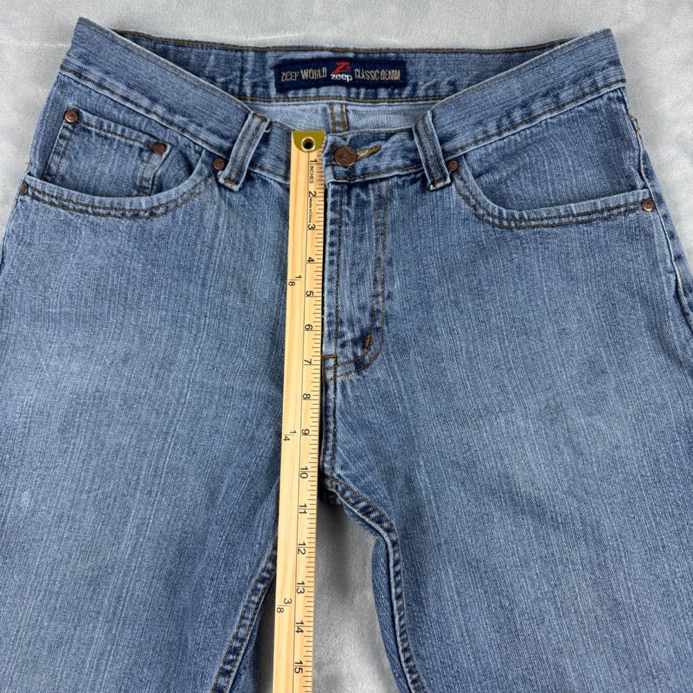 Vintage Y2K Zeep World Classic Denim Men's Blue Jeans Relaxed 100% Cotton 34x30 - Picture 9 of 13